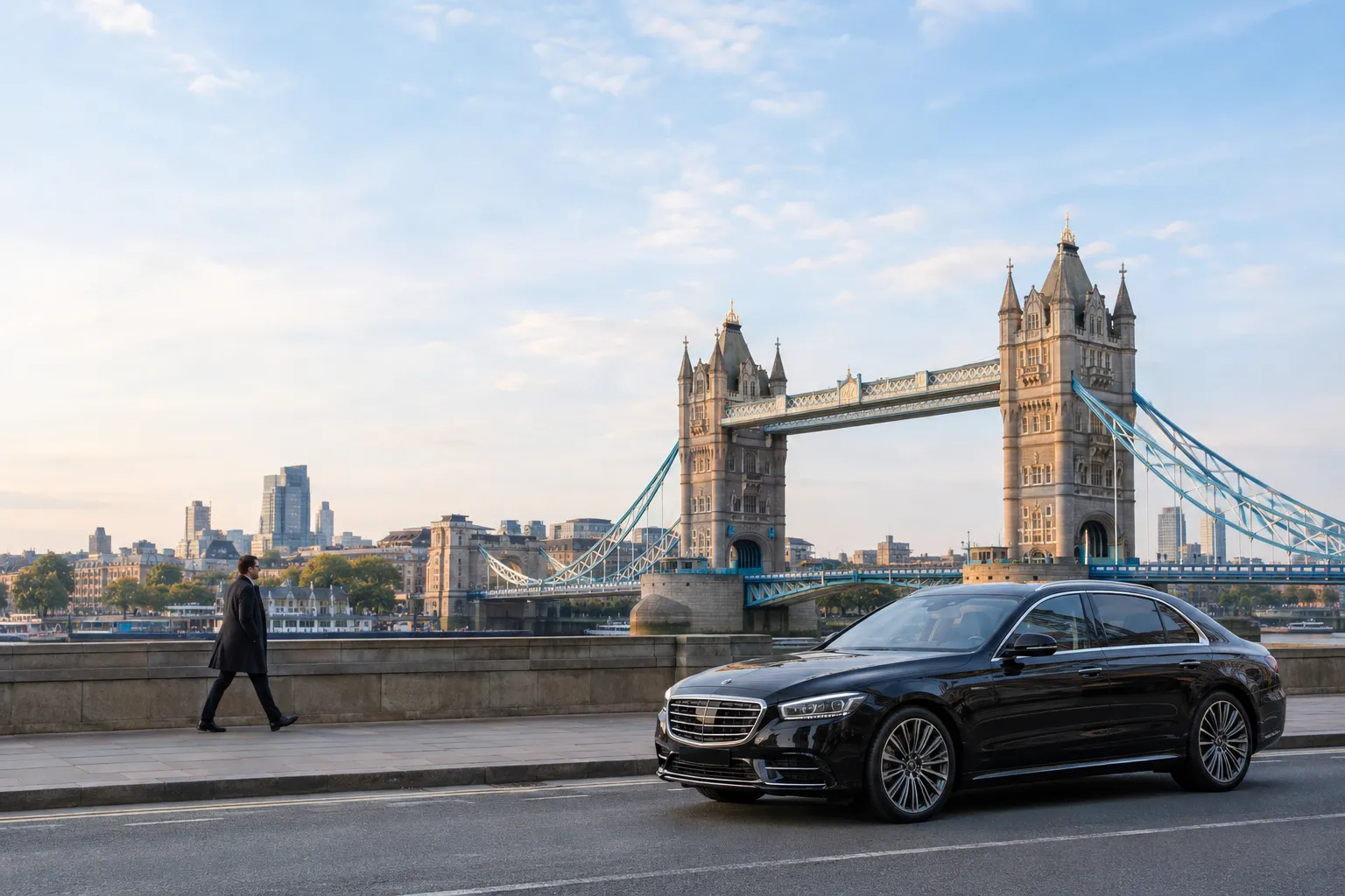 London streetscape illustrating chauffeur service in the city